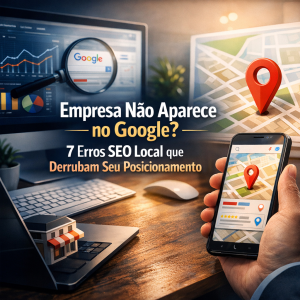 Illustration of Empresa Não Aparece no Google? 7 Erros SEO Local que Derrubam Seu Posicionamento